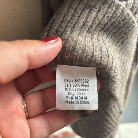 Johnny Was Sabrina Hooded Cape Cashmere Blend Embroidered Floral Celestial Boho - Picture 11 of 12